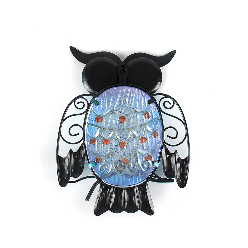 Metal Owl Decor Statue