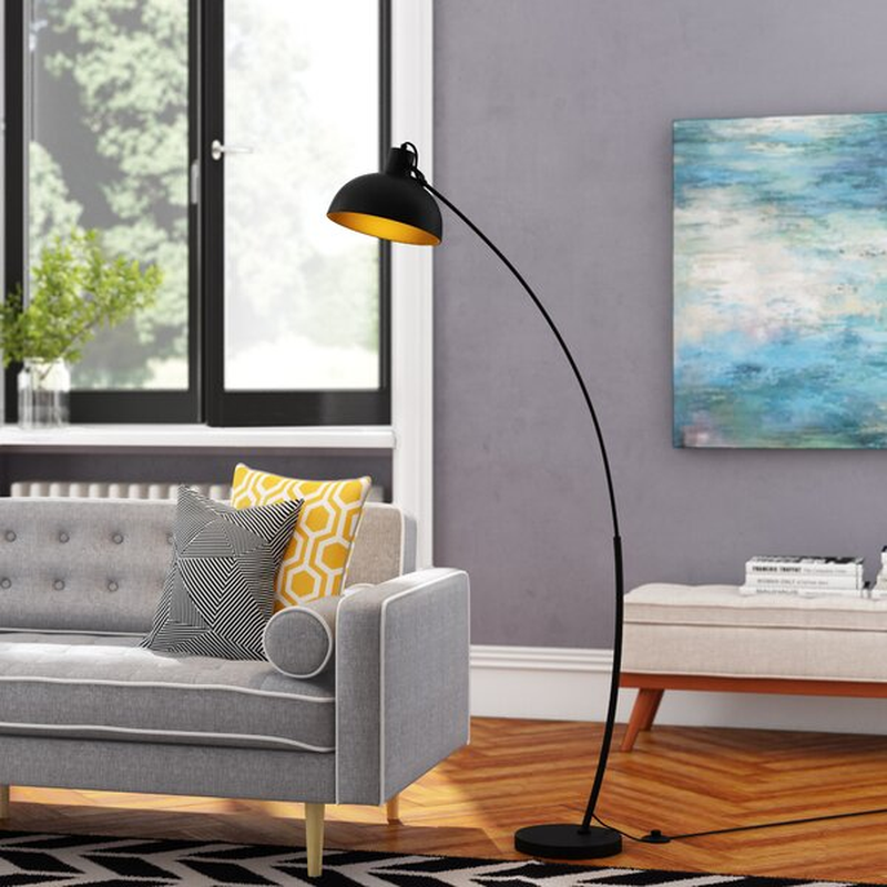 Riceboro Arched Floor Lamp - Contemporary Design