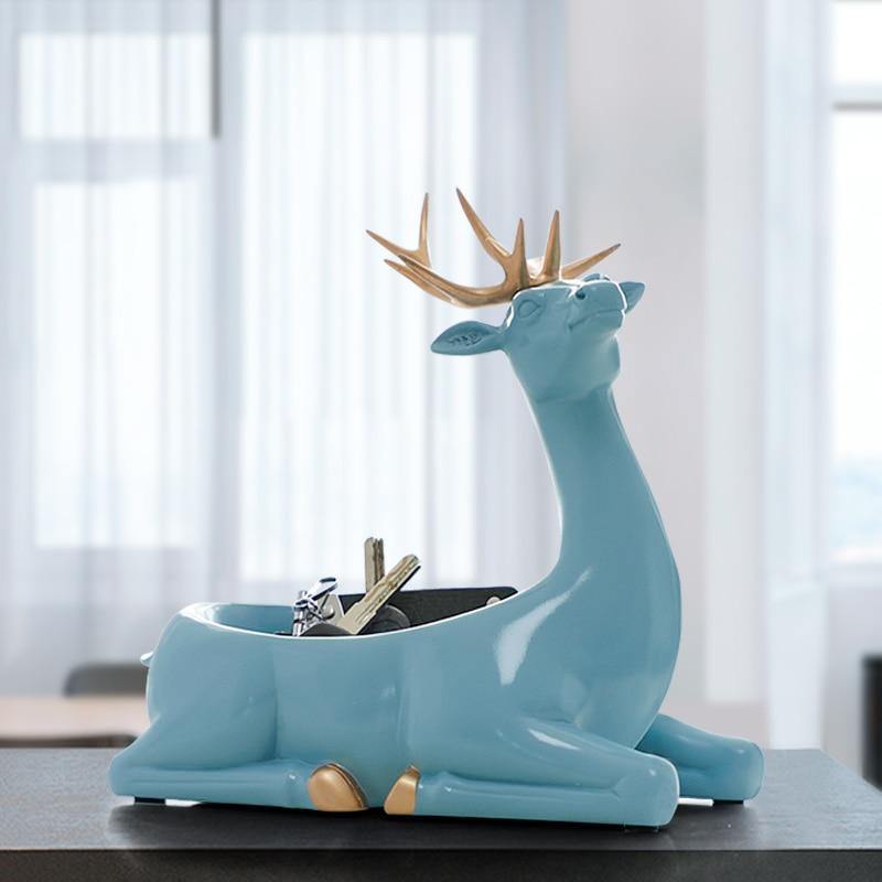 Deer Holder Figurine - Nordic Side - deer, holder