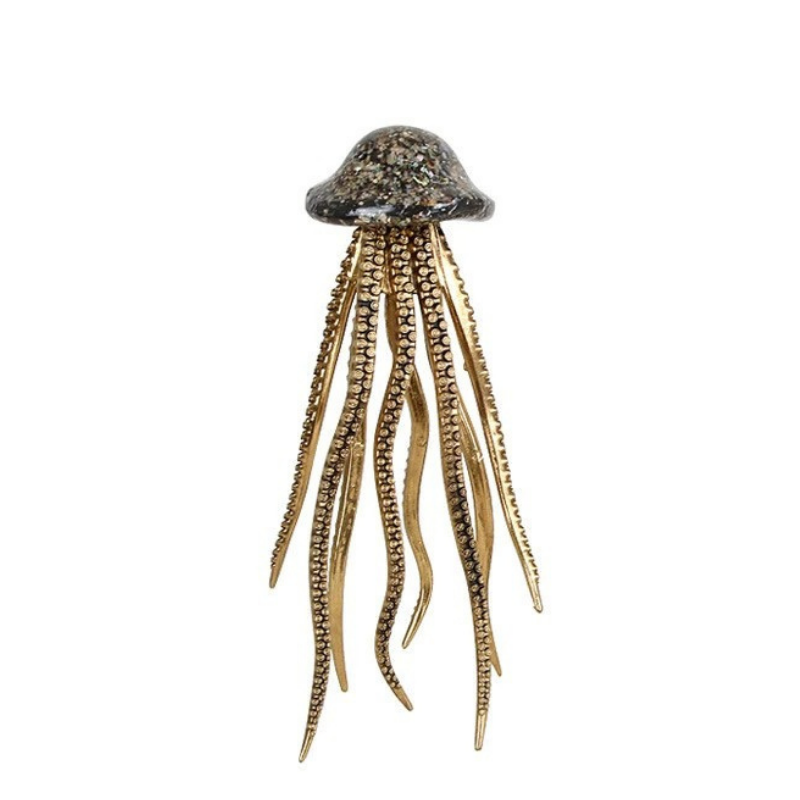 HomeQuill™ Luxury Octopus and Jellyfish Tabletop Figurine - Nordic Side - 