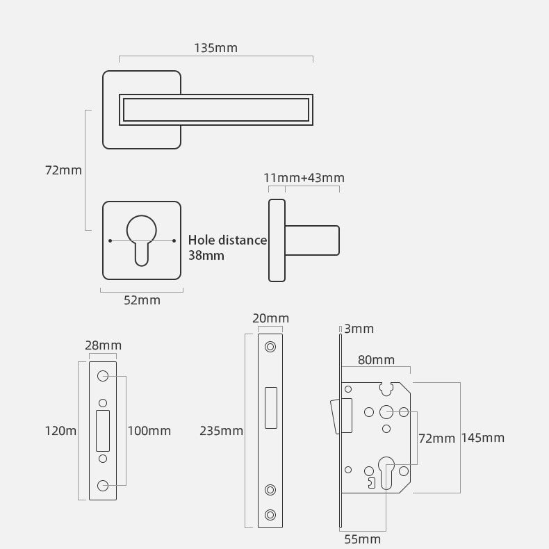 Ridgecrest Orb Door Lock