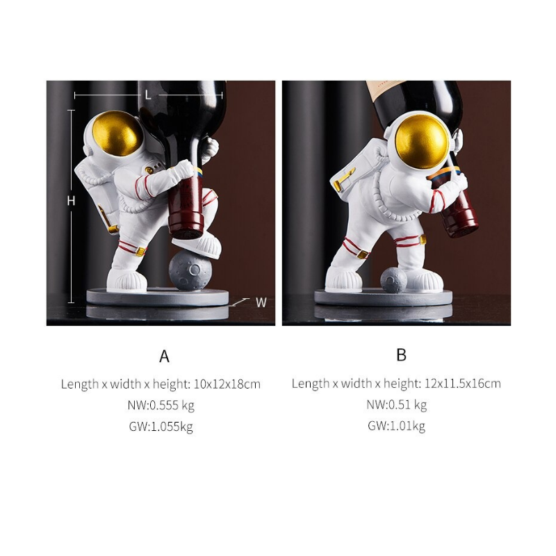 HomeQuill™ Astronaut Wine Holder - Nordic Side - 