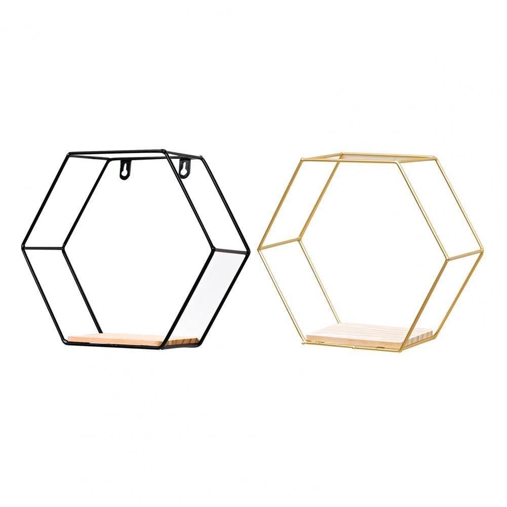 Evonnal Hexagon Floating Shelves - Nordic Side - evonnal, floating, hexagon, shelf, shelves