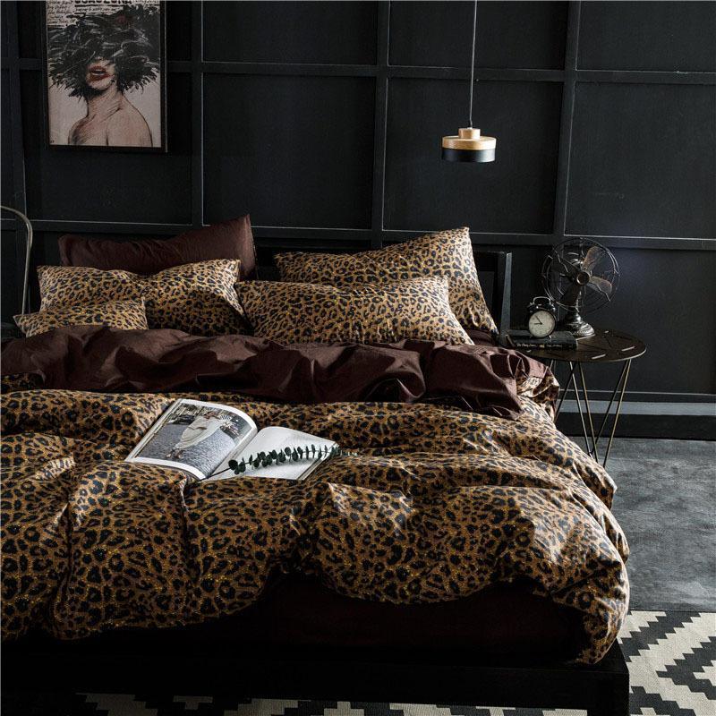 Classic Leopard Bedding Set - Nordic Side - 