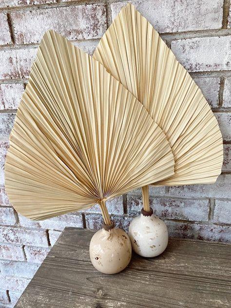 Alohaboho Tropical Dried Palm Leaf Fan