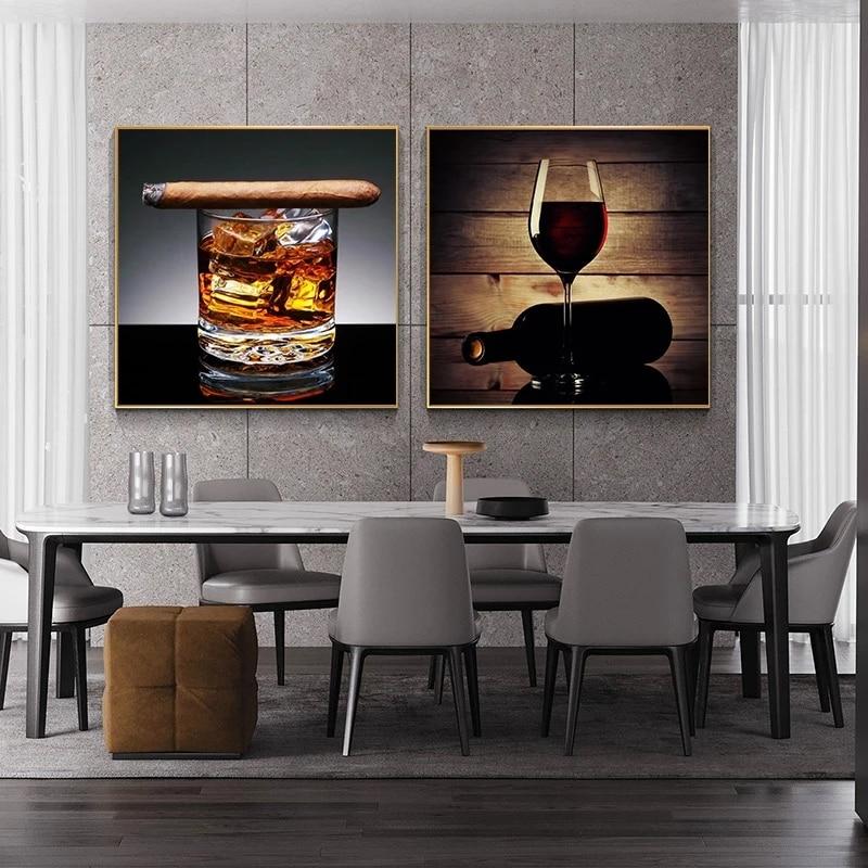 Liqour, Abstract Canvas Wall Art