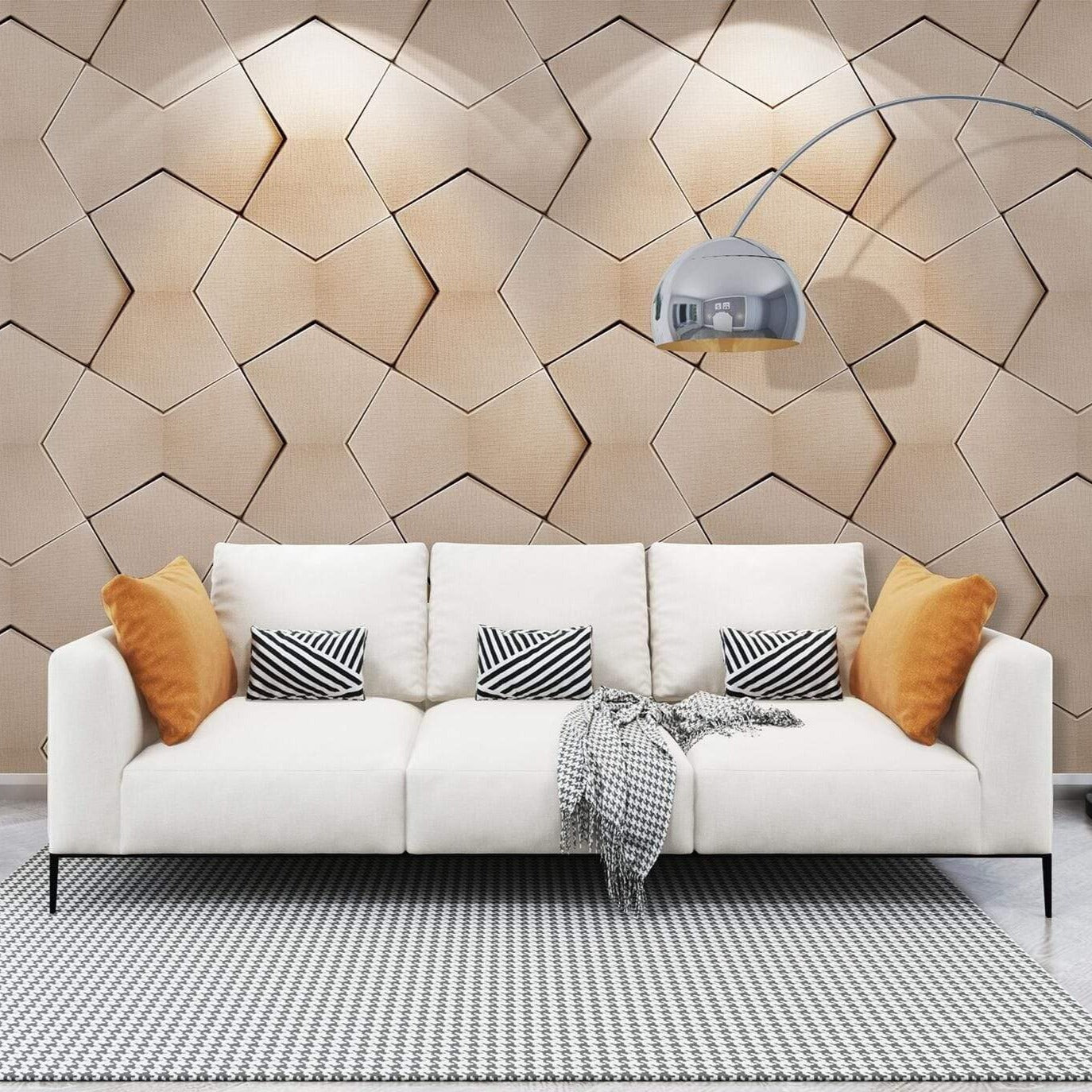 Bowtie Geometric 3D Wall Panel