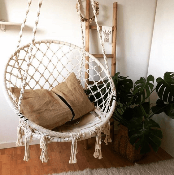 Ada - Macrame Hanging Swing Chair - Nordic Side - Ada - Macrame Hanging Swing Chair, arcitecture, decoration, design, home, home decor, home decor idea, home design ida, homedeco, homedecor, 