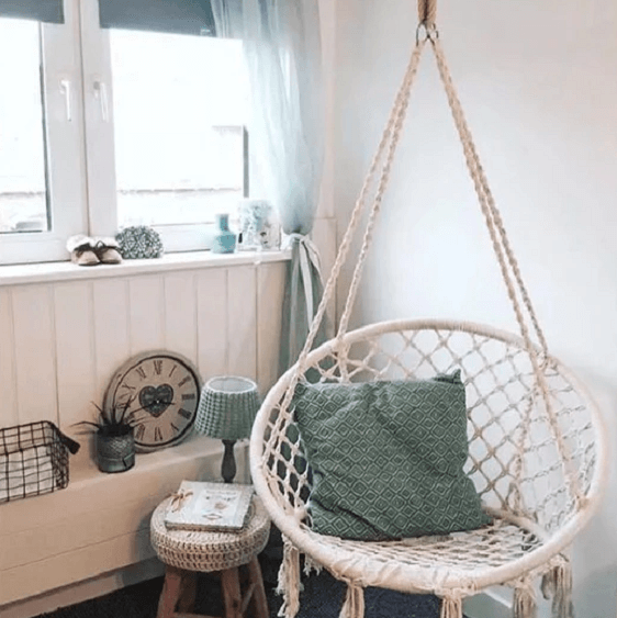 Ada - Macrame Hanging Swing Chair - Nordic Side - Ada - Macrame Hanging Swing Chair, arcitecture, decoration, design, home, home decor, home decor idea, home design ida, homedeco, homedecor, 