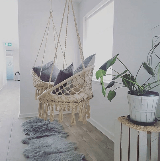 Ada - Macrame Hanging Swing Chair - Nordic Side - Ada - Macrame Hanging Swing Chair, arcitecture, decoration, design, home, home decor, home decor idea, home design ida, homedeco, homedecor, 