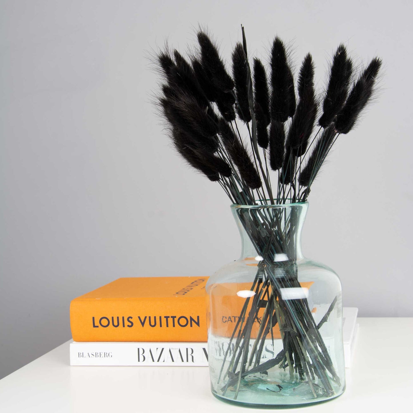 Black Pampas Plumes for Decor