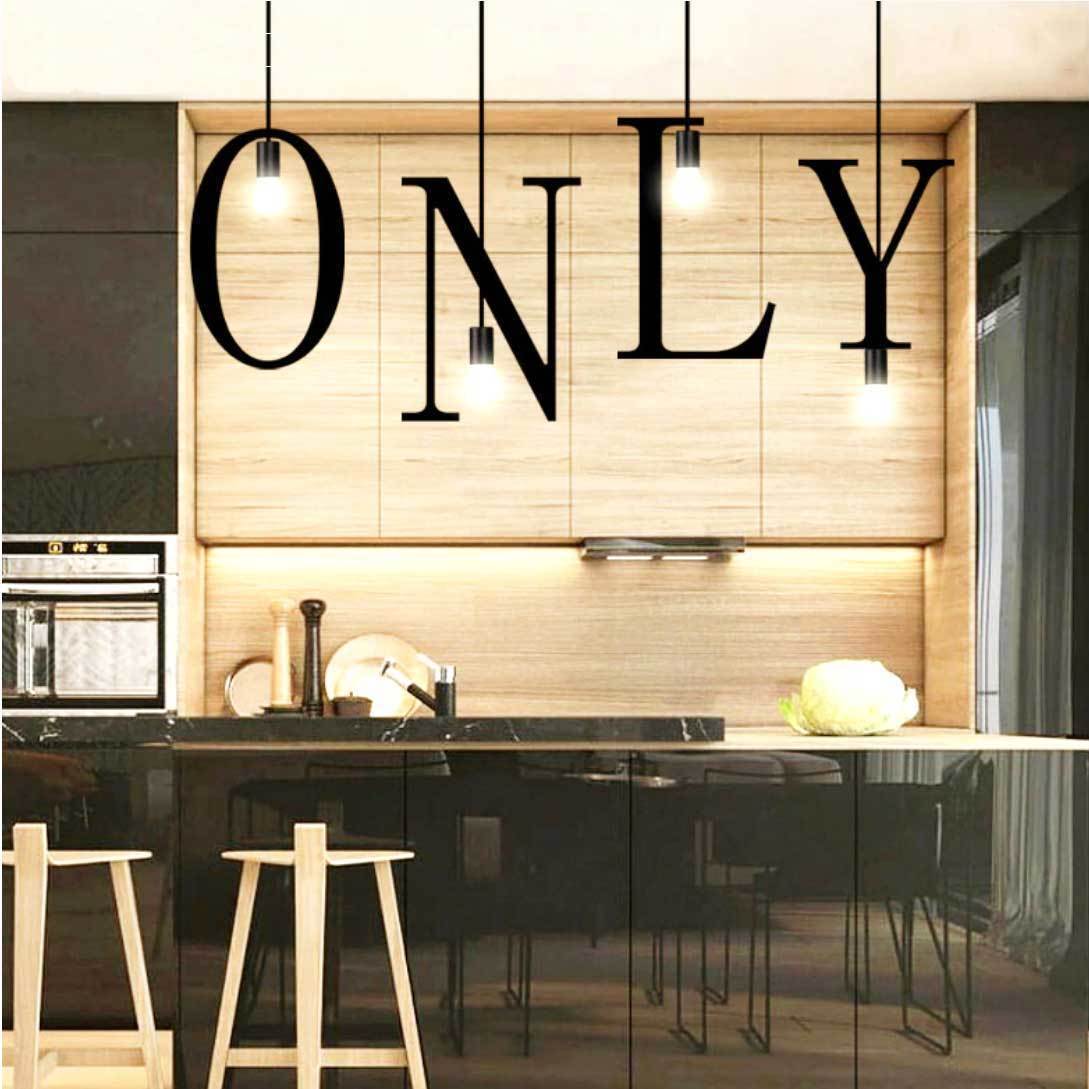 Black Alphabet Pendant Light - Nordic Side - 