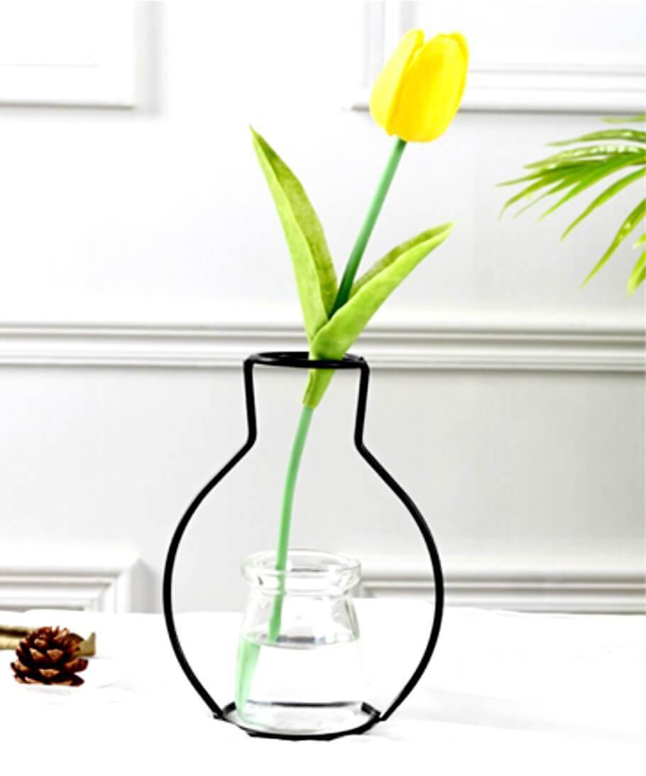 Black Iron Curved Vases - Nordic Side - 