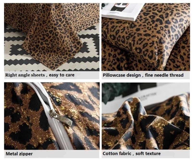 Classic Leopard Bedding Set - Nordic Side - 