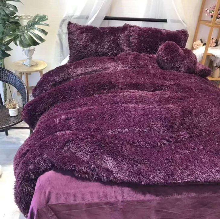 Luxury Fluffy 4 Pieces Bedding Set - Nordic Side - 