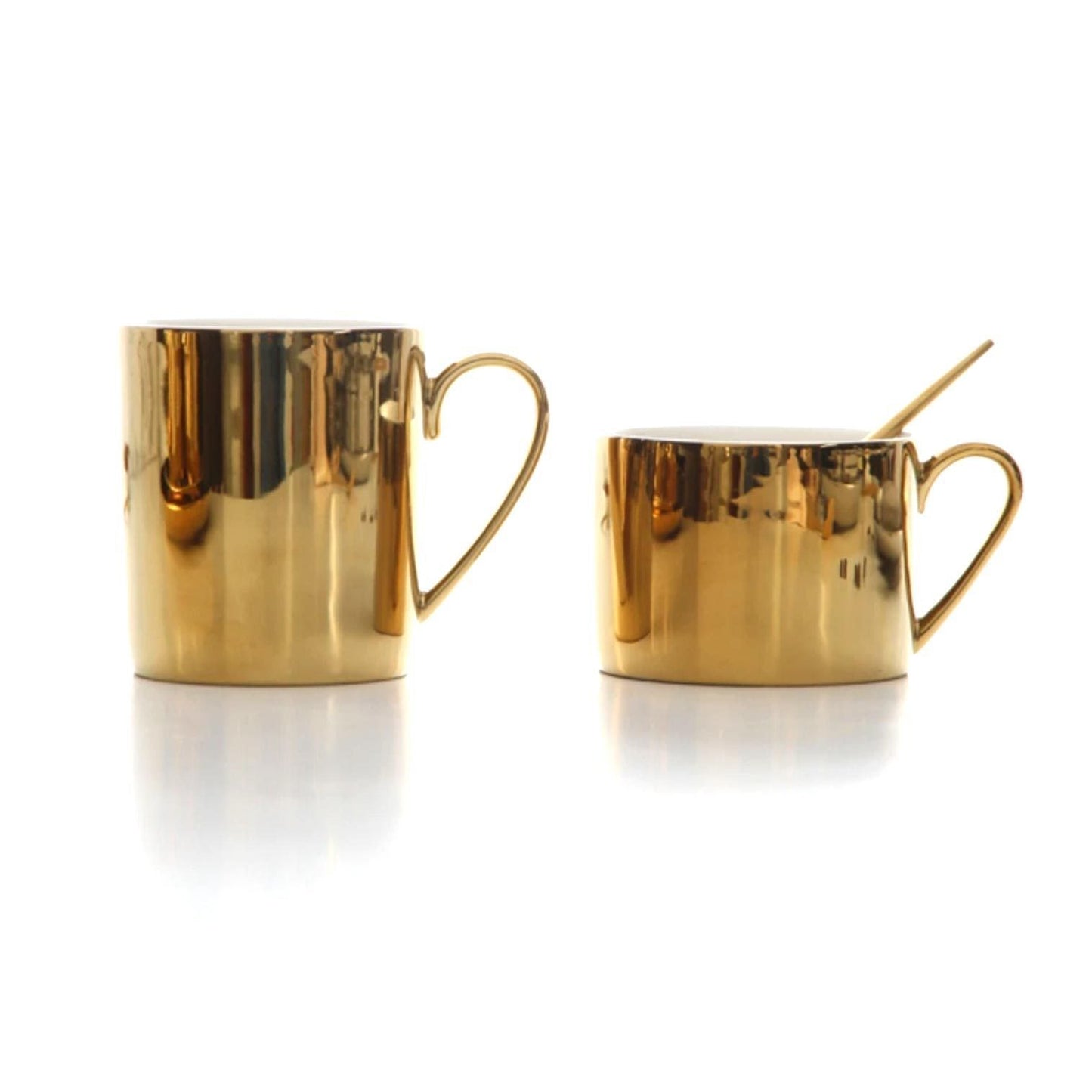 Ceramic Silver/Gold Cups & Plates - Nordic Side - 