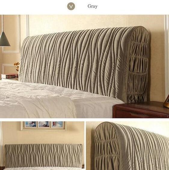 Dacia - Modern Elastic Dustproof Full Headboard Bed Cover with Pocket - Nordic Side - archidaily, archilovers, architecture, architecturelovers, architectureporn, arcitecture, art, artist, co