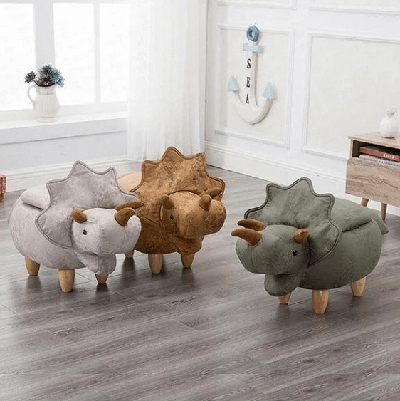 Dinosaur Storage Stool Ottoman - Nordic Side - decoration, home, homedeco, homedecor, homedecoration, homedesign, homeinterior, homestyling, homesweethome, inspiration, instahome, interior, i