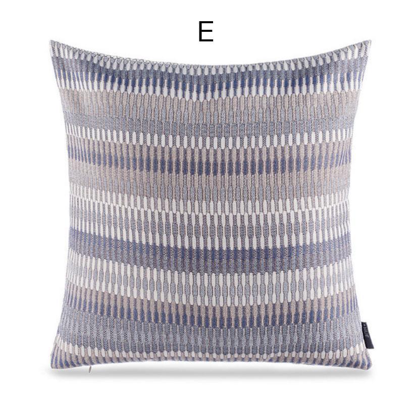 Plaid Knitted Geometric Cushion Cover - Nordic Side - 