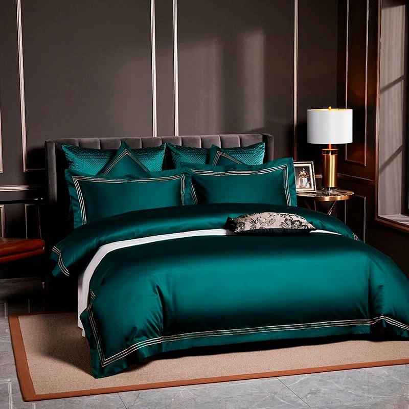 Majestic Green Milan Duvet Cover Set