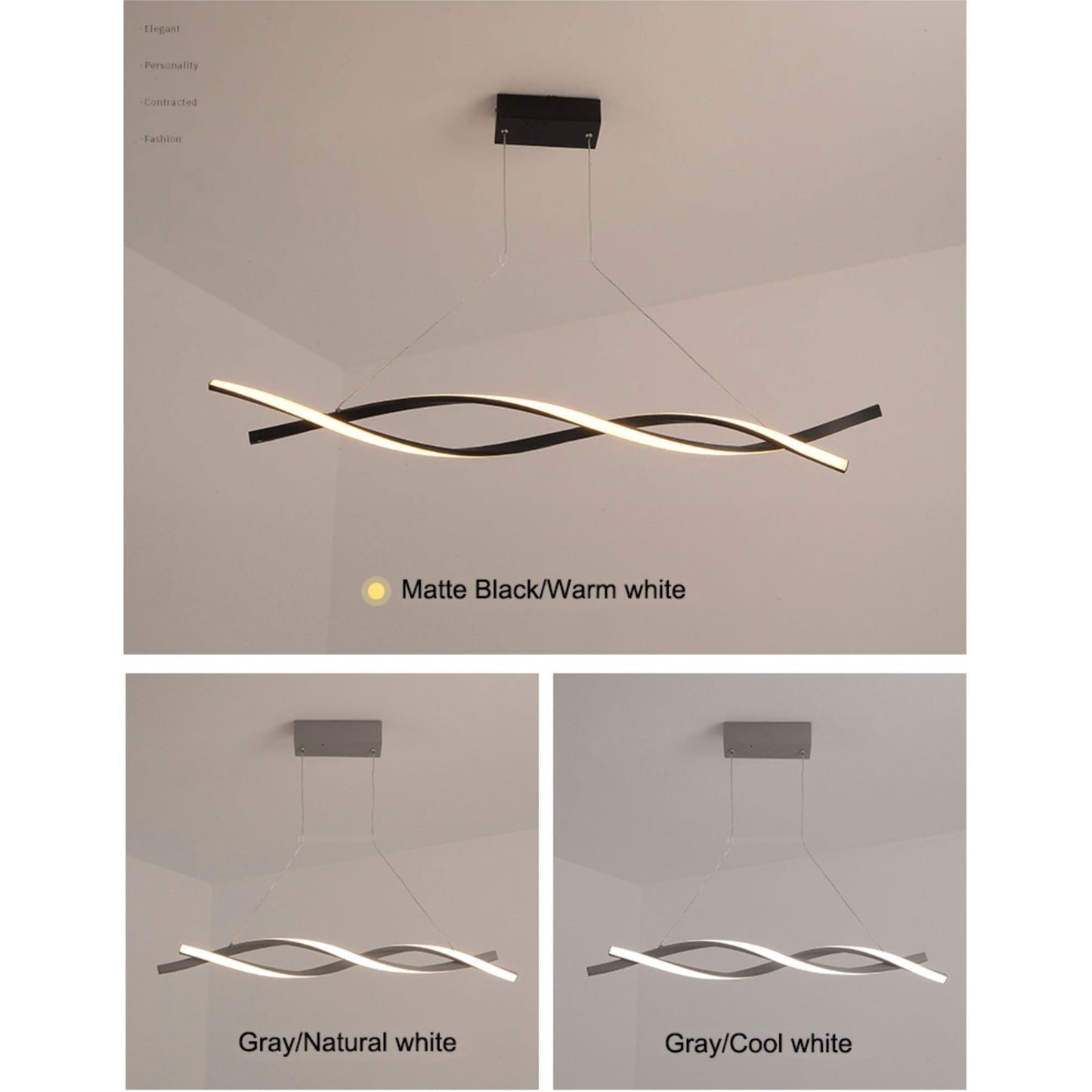 Flowing Ribbon Light - Nordic Side - 