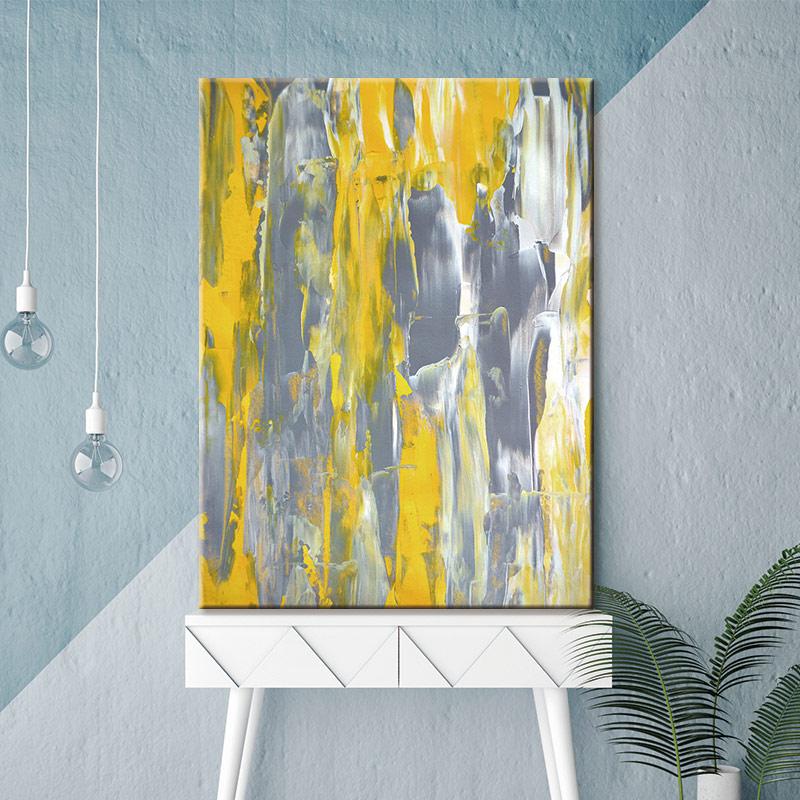 Melting Color Stretched Canvas - Nordic Side - 1 Piece, Acrylic Image, canvas art, Canvas Image, spo-enabled