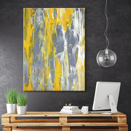 Melting Color Stretched Canvas - Nordic Side - 1 Piece, Acrylic Image, canvas art, Canvas Image, spo-enabled