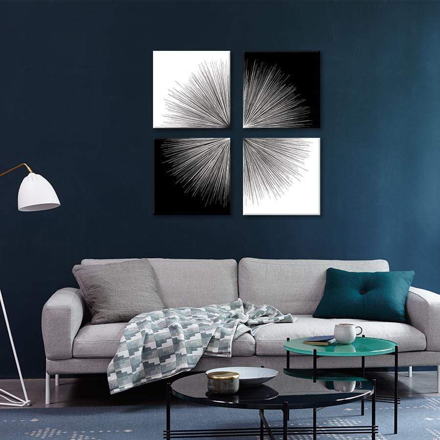 Light in Contrast 4 Piece Stretched Canvas - Nordic Side - 4 Piece, Acrylic Image, canvas art, Canvas Image, spo-enabled