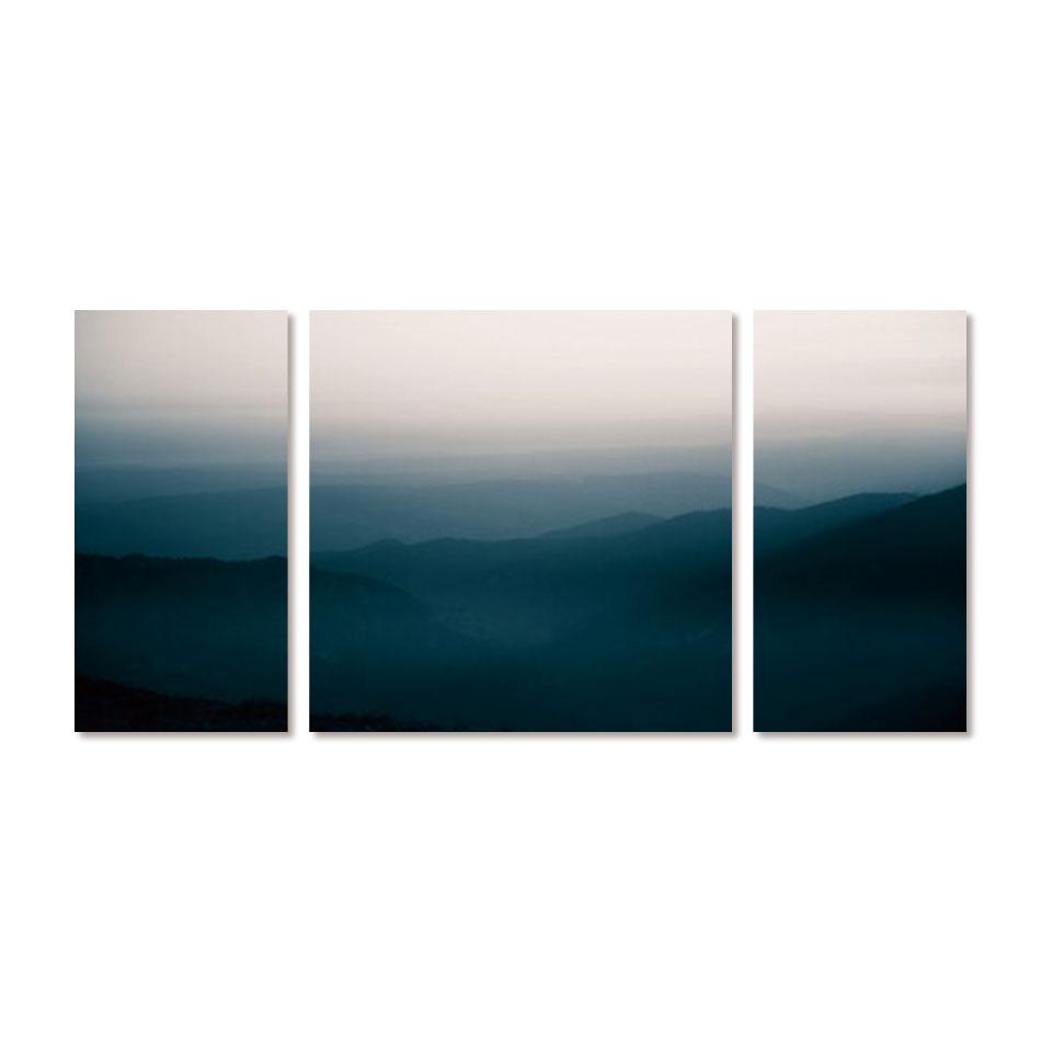 Blue Horizon Stretched Canvas - Nordic Side - 3 piece, Acrylic Image, canvas art, Canvas Image, spo-enabled