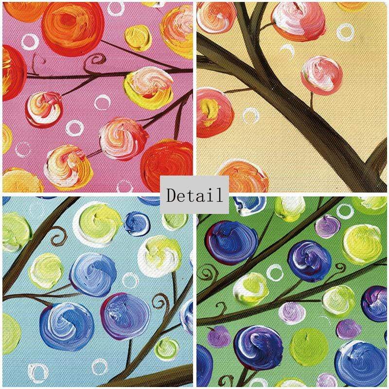 Tree of Life Stretched Canvas - Nordic Side - 4 Piece, Acrylic Image, canvas art, Canvas Image, spo-enabled