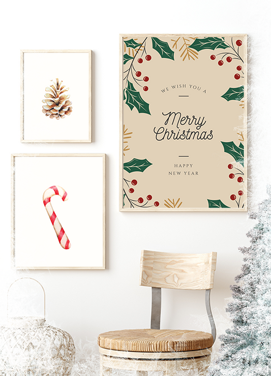 Merry Christmas Classic Print - Nordic Side - 