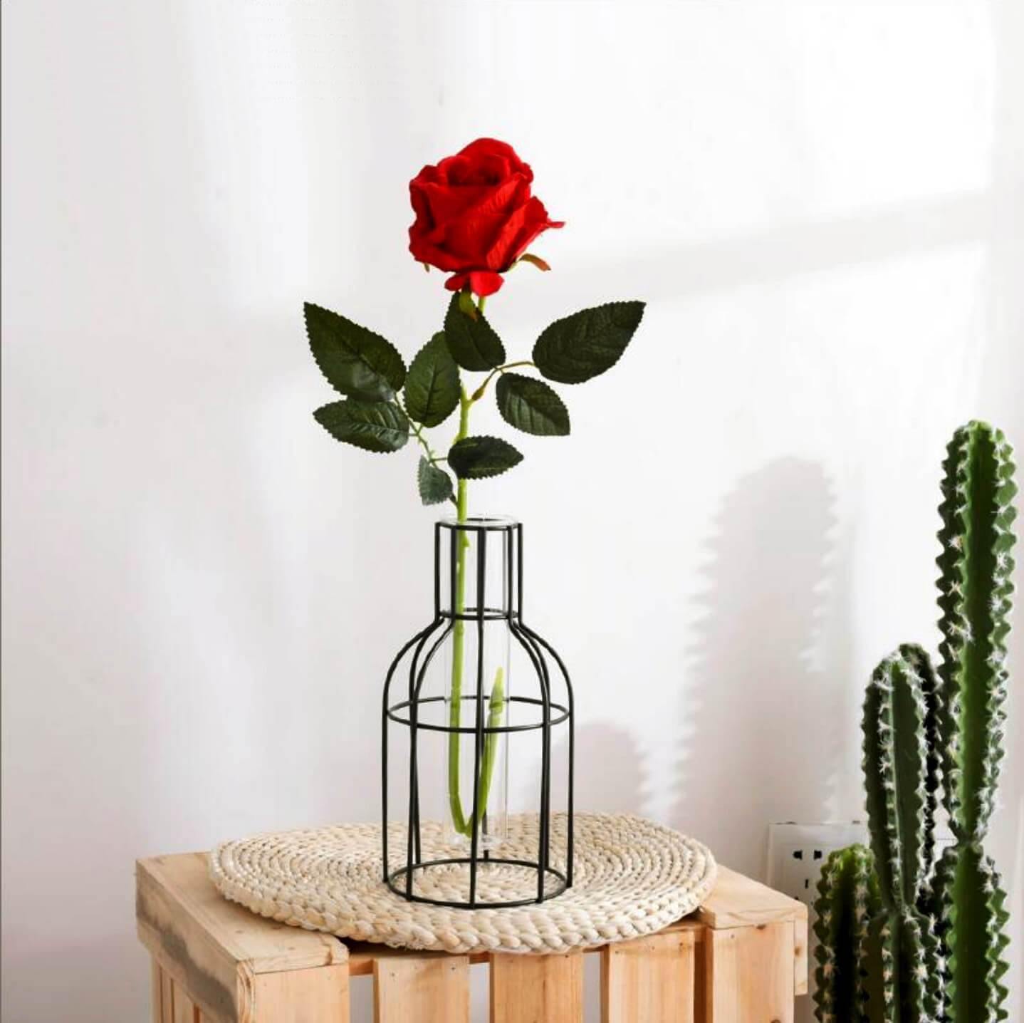 Geometric Iron Vases - Nordic Side - 