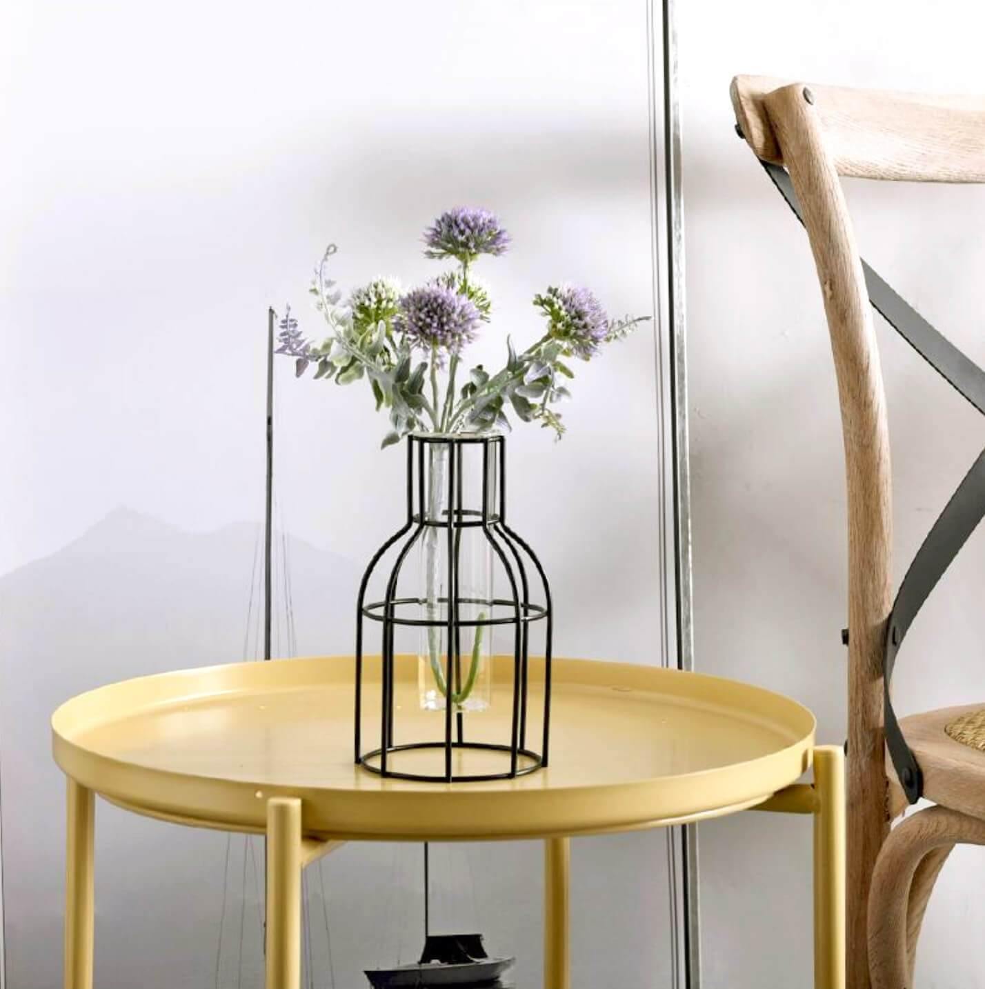 Geometric Iron Vases - Nordic Side - 