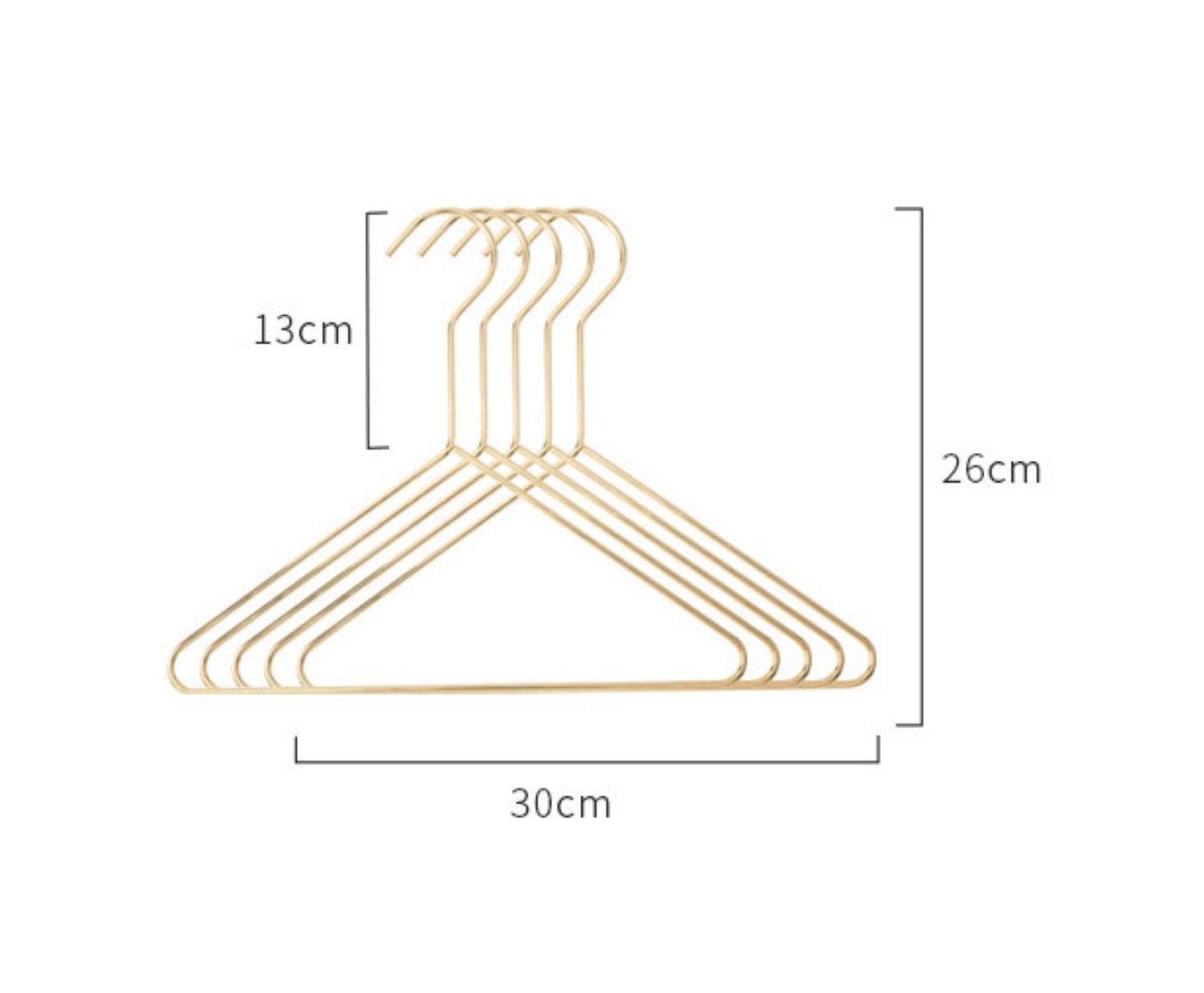 Gold Iron Mini Coat Hanger - Nordic Side - 