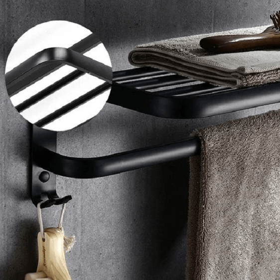 Greta - Black Matte Towel Rack - Nordic Side - architecture, art, artist, bathroom vanity, contemporaryart, decor, decoration, design, designer, designinspiration, edison, Greta - Black Matte