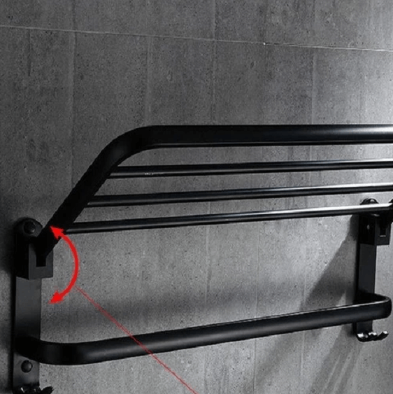 Greta - Black Matte Towel Rack - Nordic Side - architecture, art, artist, bathroom vanity, contemporaryart, decor, decoration, design, designer, designinspiration, edison, Greta - Black Matte