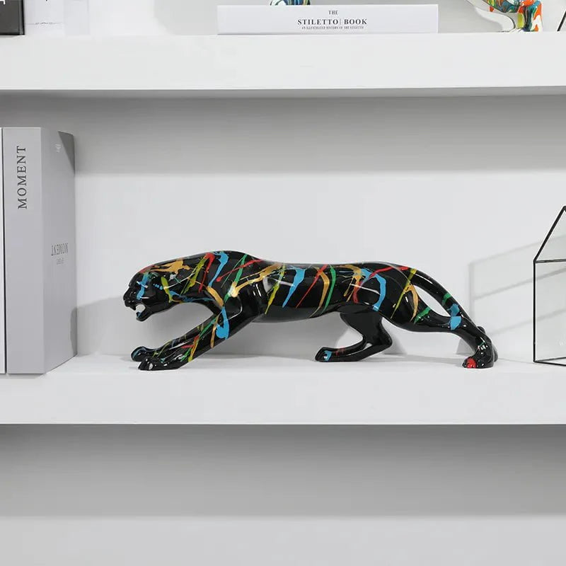 Leopard Graffiti Sculpture