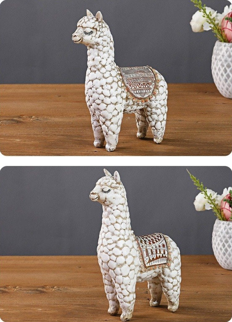 Alpaca Artisan Alpaca Statue for Home Decor