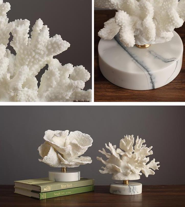 Coral Artisan Coral Figurines for Home Decor