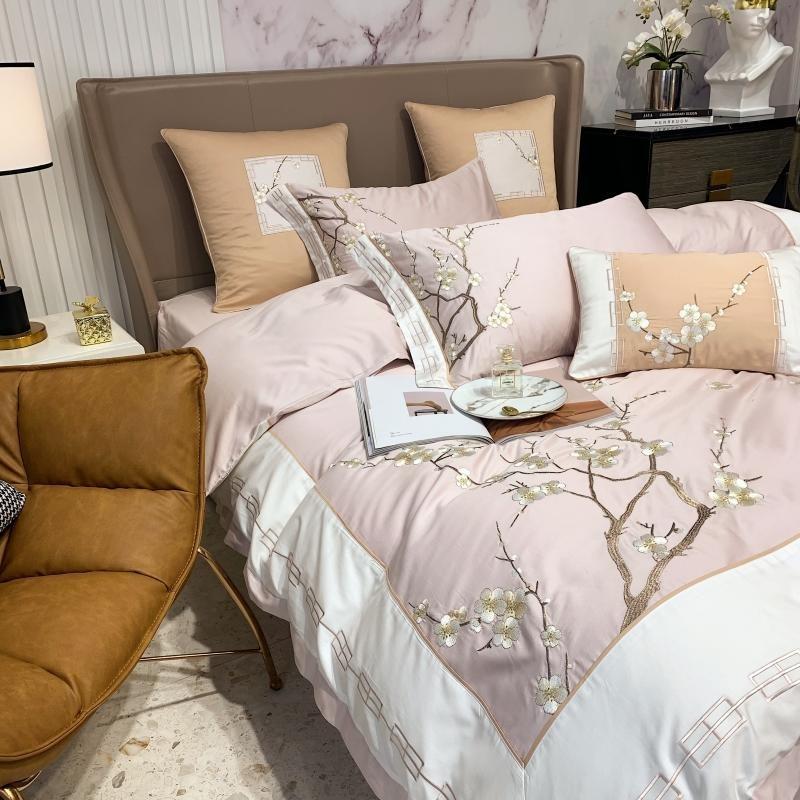 Peach Luxury Egyptian Cotton Duvet Set