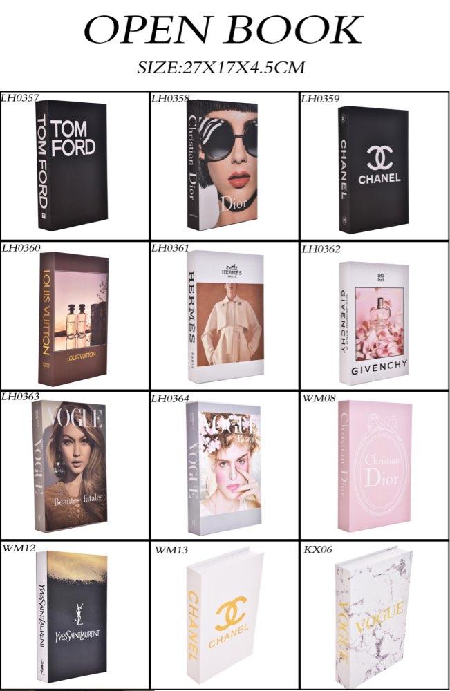 Modern Fashion Book Decor Collection