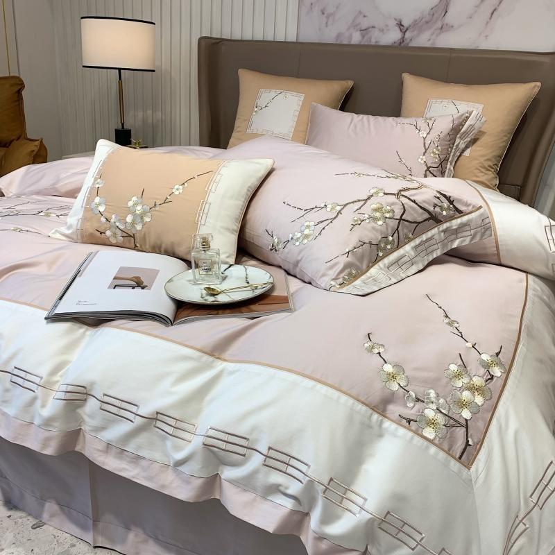 Peach Luxury Egyptian Cotton Duvet Set