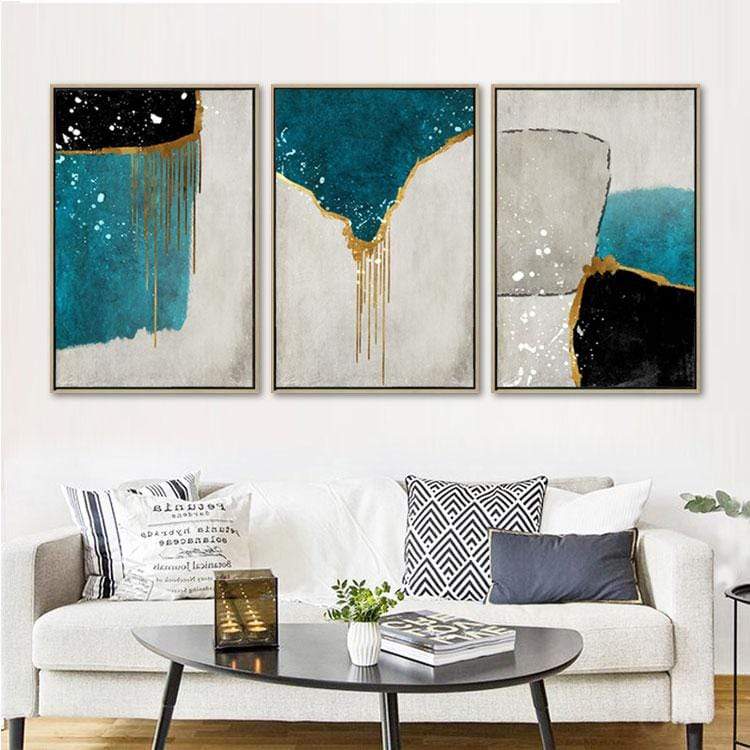 Melting Walls Stretched Canvas - Nordic Side - 3 piece, Acrylic Image, canvas art, canvas image, spo-enabled