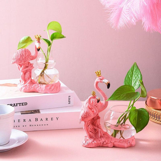 Flamingo Hydroponic Plant Vase