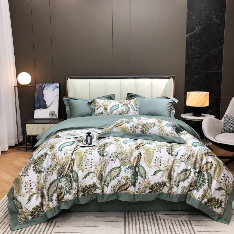 Verdant Paisley Duvet Cover Set (Egyptian Cotton)