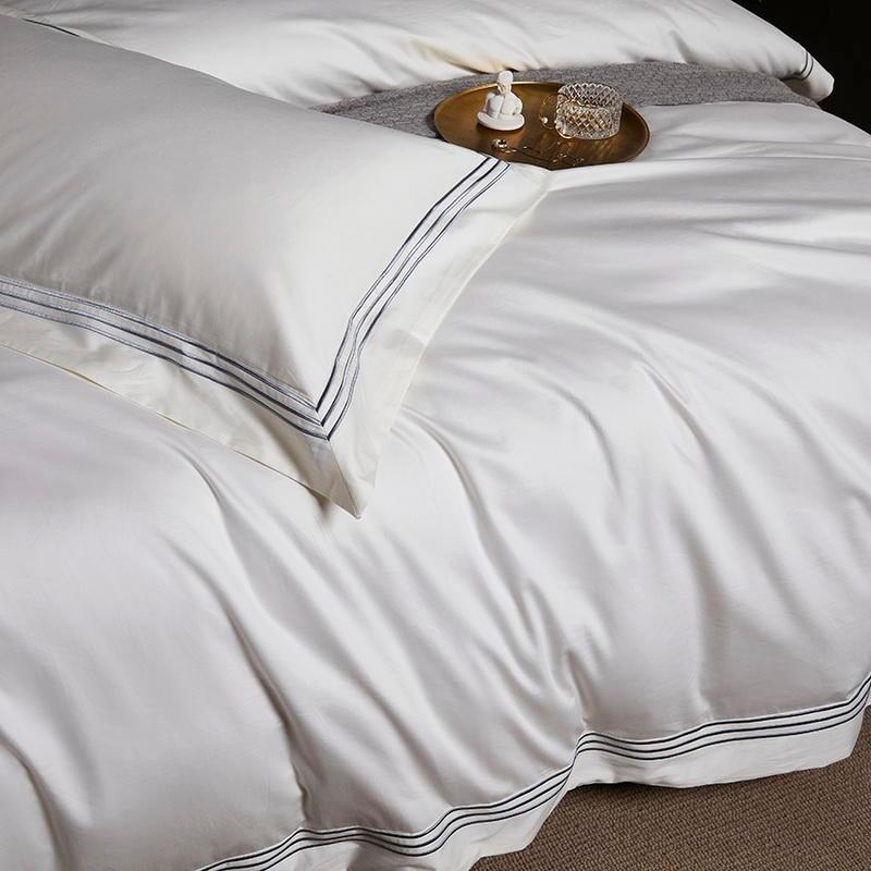 Majestic Pure White Duvet Cover Set