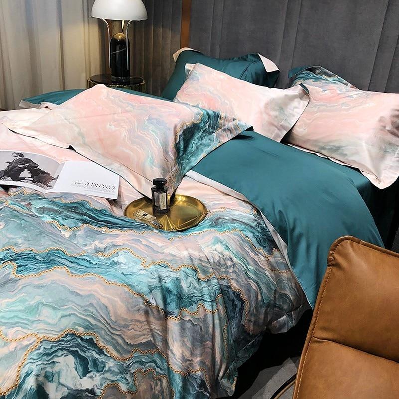 Marble Luxury Egyptian Cotton Duvet Set