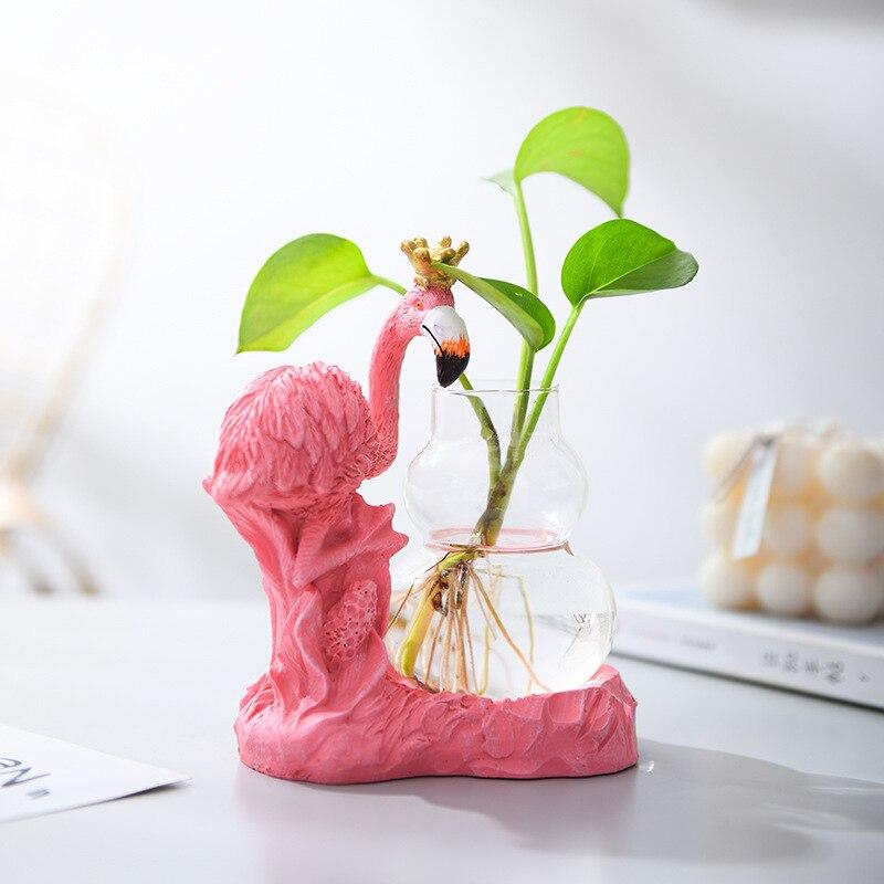 Flamingo Hydroponic Plant Vase