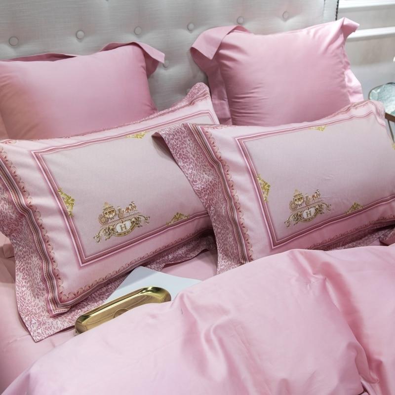 Pink Leopard Print Egyptian Cotton Set