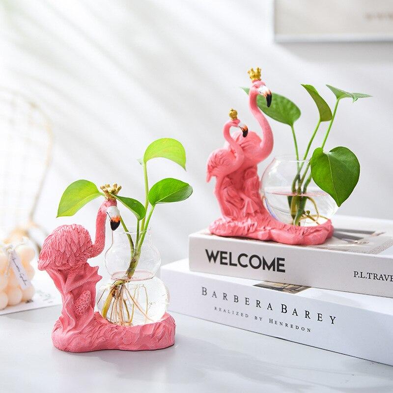 Flamingo Hydroponic Plant Vase